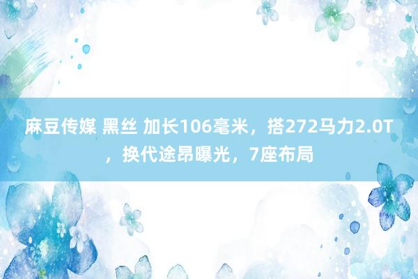 麻豆传媒 黑丝 加长106毫米,搭272马力2.0T,换代途昂曝光,7座布局