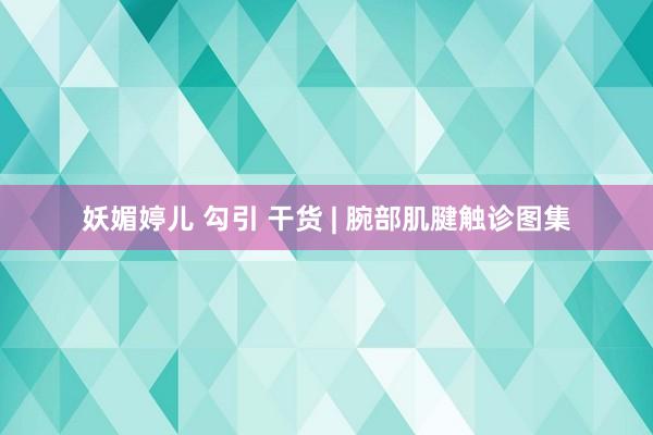 妖媚婷儿 勾引 干货 | 腕部肌腱触诊图集
