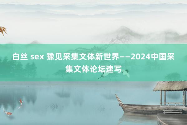 白丝 sex 豫见采集文体新世界——2024中国采集文体论坛速写