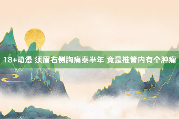 18+动漫 须眉右侧胸痛泰半年 竟是椎管内有个肿瘤