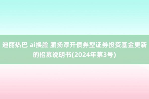 迪丽热巴 ai换脸 鹏扬淳开债券型证券投资基金更新的招募说明书(2024年第3号)