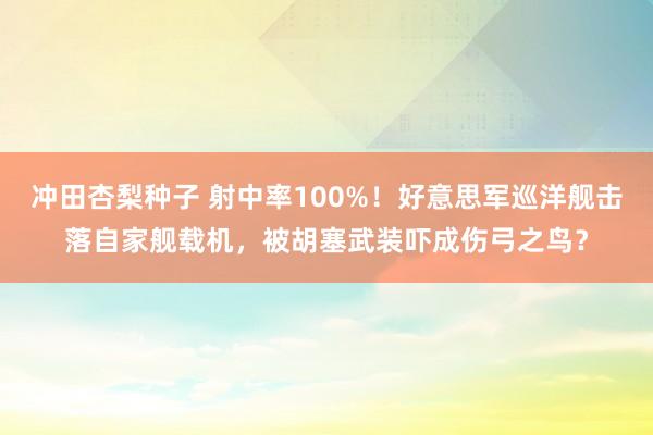 冲田杏梨种子 射中率100%！好意思军巡洋舰击落自家舰载机，被胡塞武装吓成伤弓之鸟？