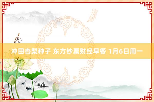 冲田杏梨种子 东方钞票财经早餐 1月6日周一