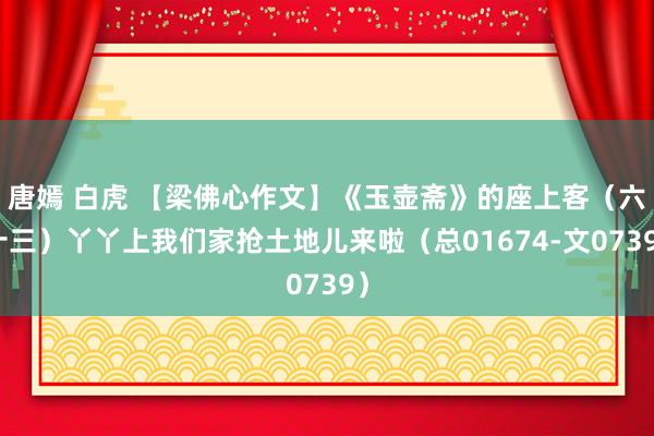 唐嫣 白虎 【梁佛心作文】《玉壶斋》的座上客（六十三）丫丫上我们家抢土地儿来啦（总01674-文0739）