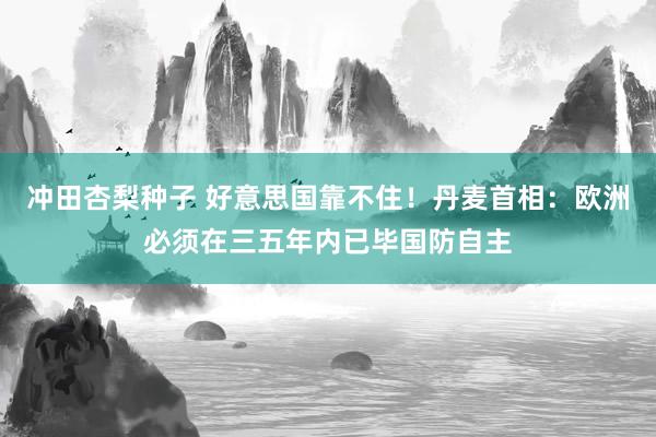 冲田杏梨种子 好意思国靠不住！丹麦首相：欧洲必须在三五年内已毕国防自主