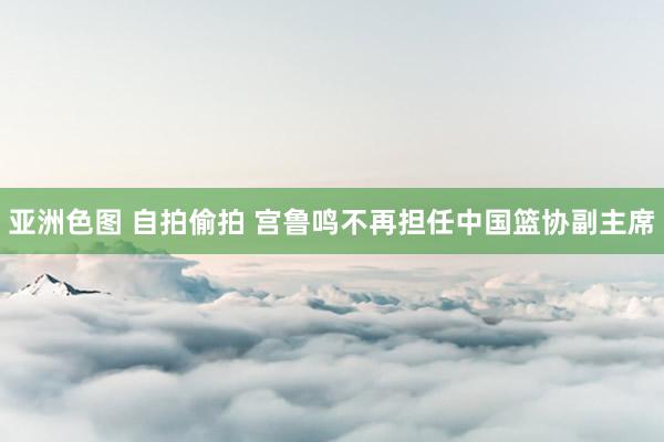 亚洲色图 自拍偷拍 宫鲁鸣不再担任中国篮协副主席