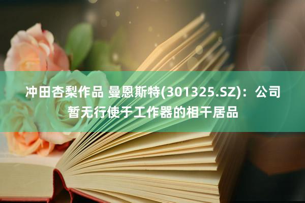 冲田杏梨作品 曼恩斯特(301325.SZ)：公司暂无行使于工作器的相干居品