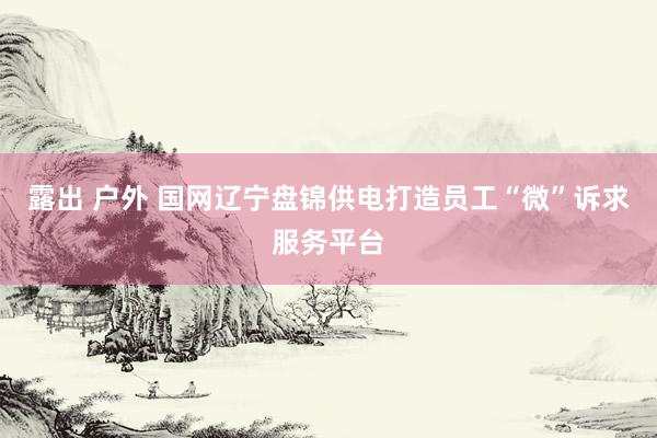 露出 户外 国网辽宁盘锦供电打造员工“微”诉求服务平台