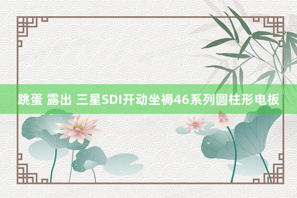 跳蛋 露出 三星SDI开动坐褥46系列圆柱形电板