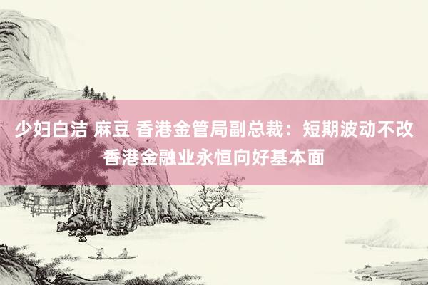 少妇白洁 麻豆 香港金管局副总裁：短期波动不改香港金融业永恒向好基本面