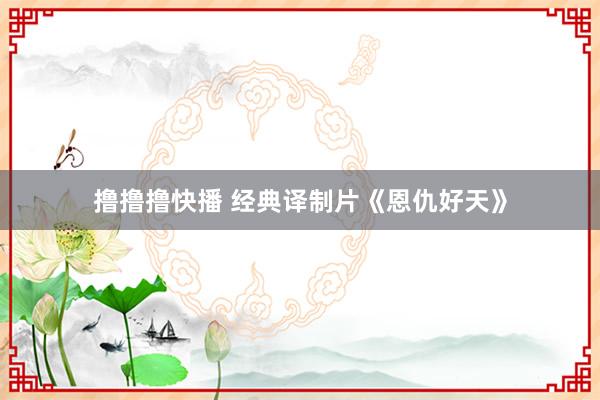 撸撸撸快播 经典译制片《恩仇好天》